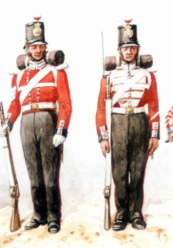 CHCRS 0151 Watercolour Of 35th Uniforms 1852 By Richard Simkin