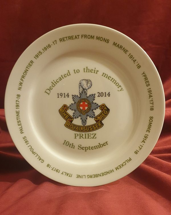 Priez Commemorative Plate